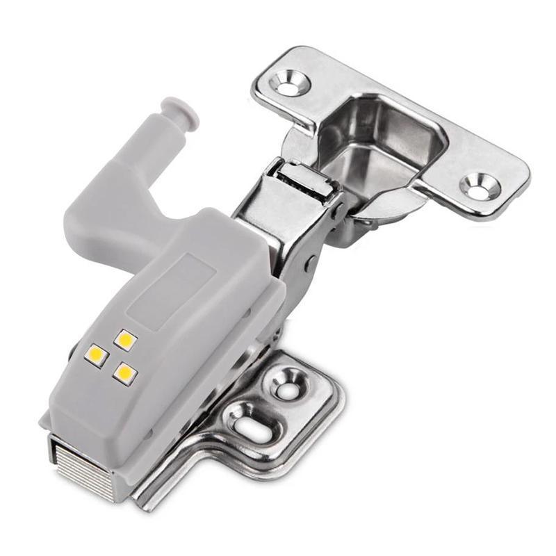 Wireless LED cabinet lighting for a modern kitchen, featuring Smart Hinge Sensor Lights