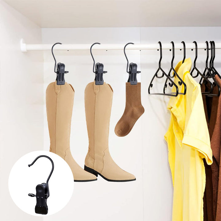 Universal metal hanging clips, 10-pack, shown against a plain background highlighting design
