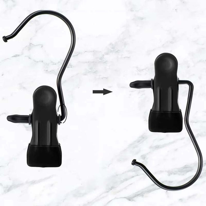 Versatile metal clips for storage solution, 10-pack, perfect for travel & home organization