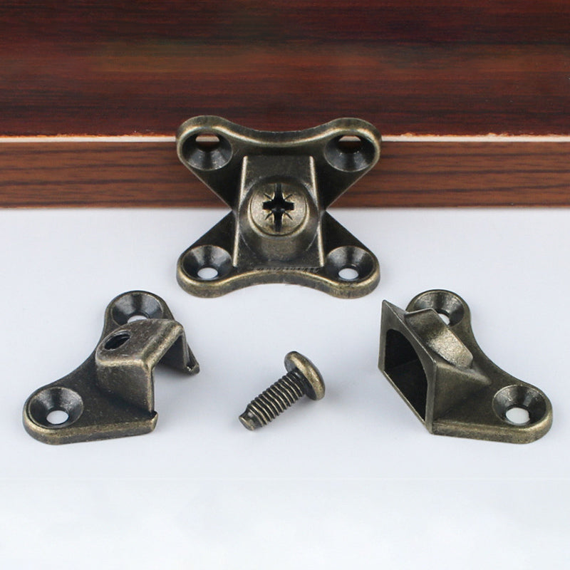 Robust zinc alloy detachable corner bracket, versatile fastener for various furniture applications