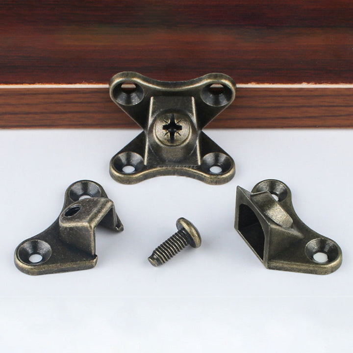 Robust zinc alloy detachable corner bracket, versatile fastener for various furniture applications