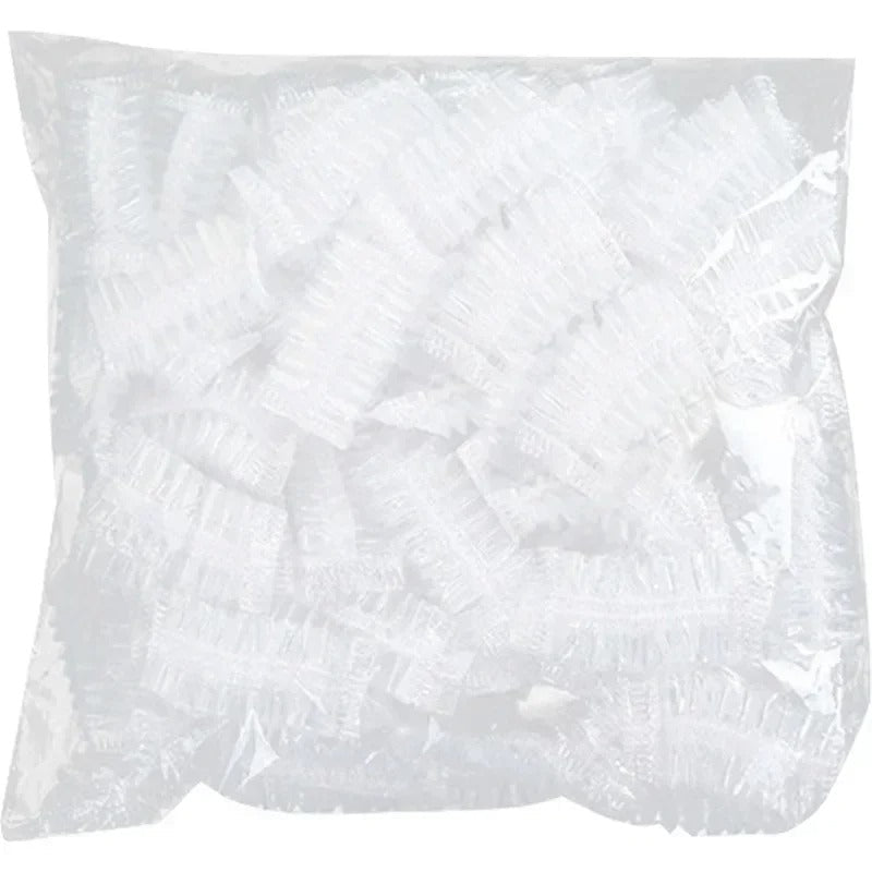 Bulk pack of waterproof ear protectors, 100 count. Essential disposable ear caps for showering & swimming.