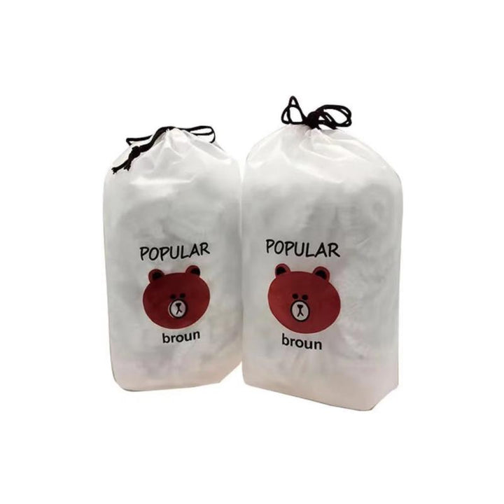 Packaging of 100 reusable elastic food storage covers, ready for kitchen use & food preservation