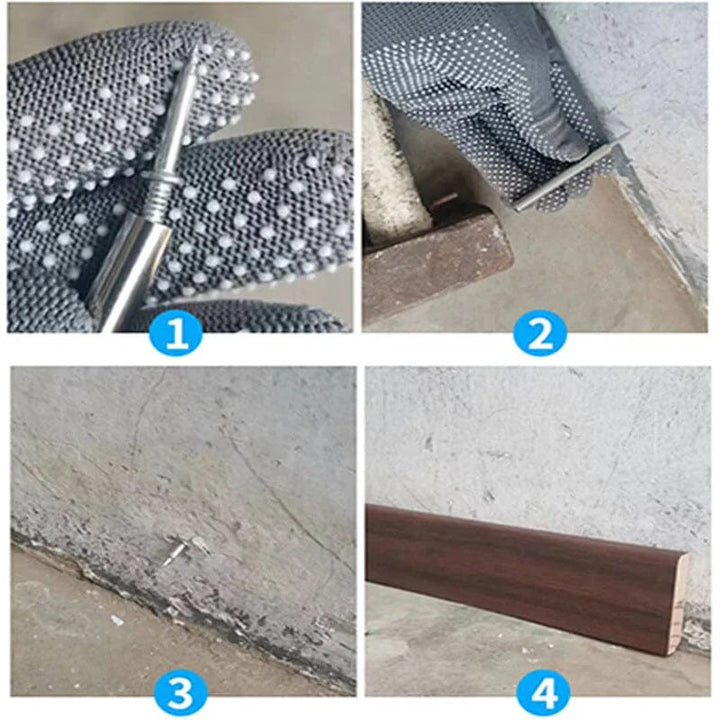 Seamless double-head skirting nails, perfect tools for DIY home renovation