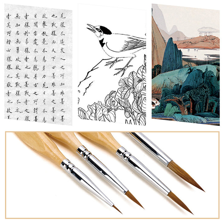 Craft tools: 11-piece professional detail paint brush kit for artists