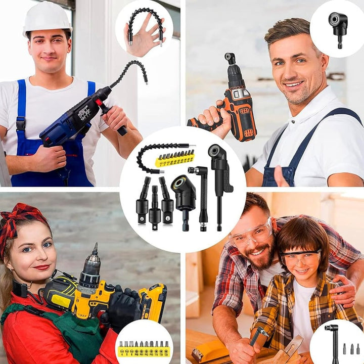 Durable flexible drill shaft, a key power tool accessory for enhanced reach & control