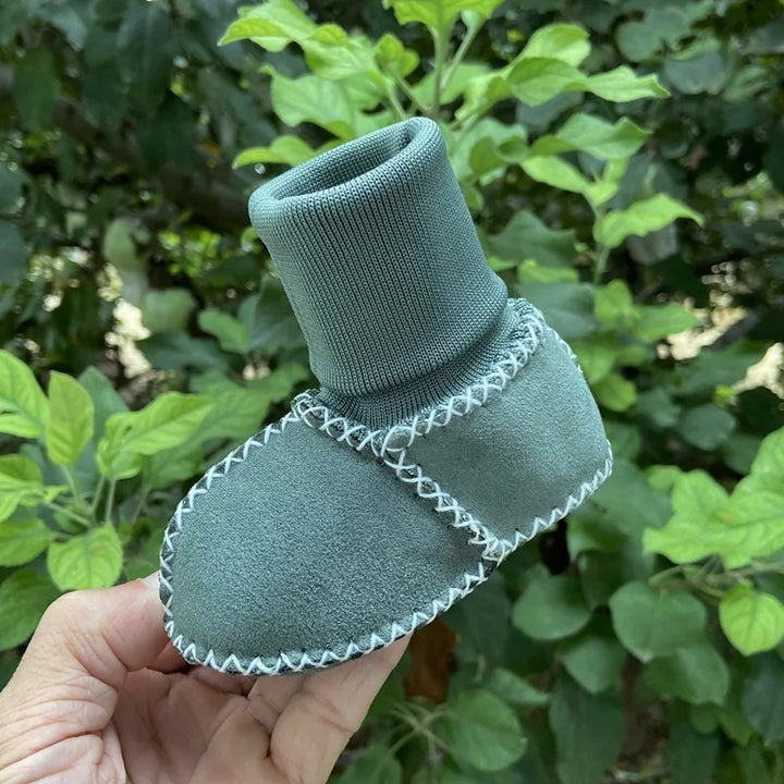 Unisex Kids' Warm Fleece Lined Baby Sock Shoes