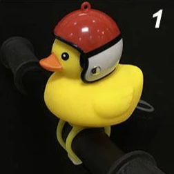 Fun Duck Bike Bell with LED Light & Helmet