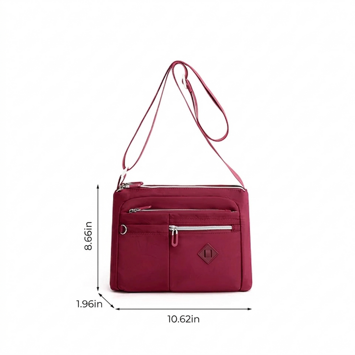 Women's Lightweight Multi-Pocket Shoulder Bag