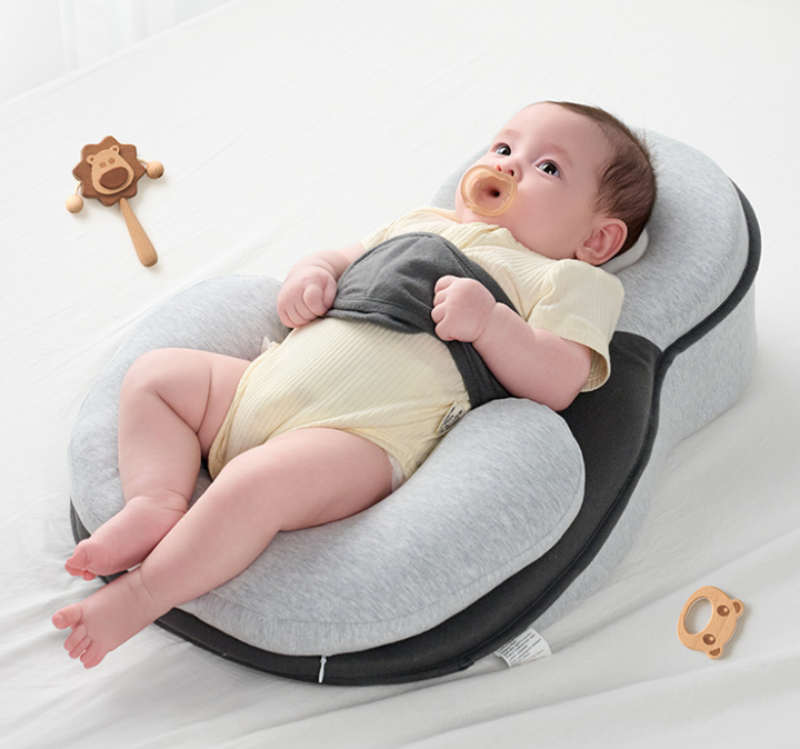 Newborn Elevated Anti-Reflux Baby Lounger for Peaceful Sleep