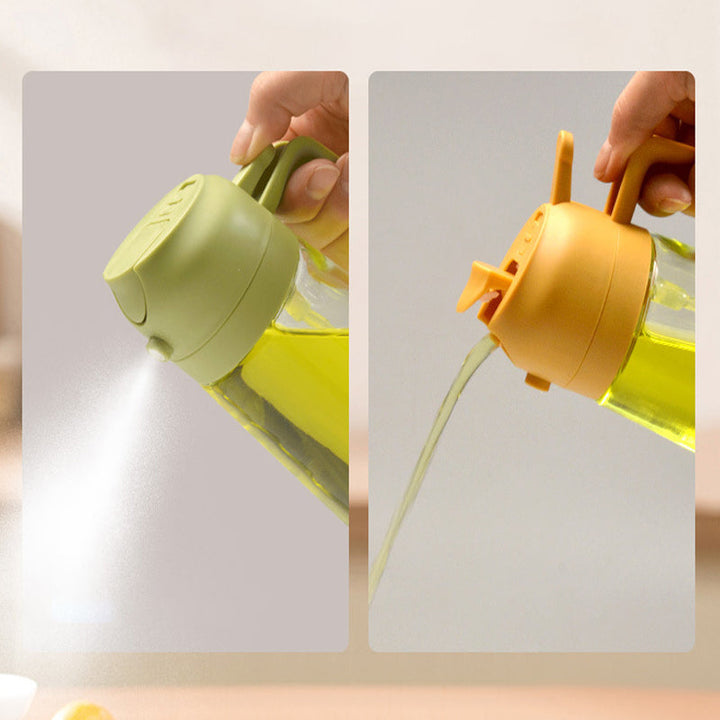 Compact glass oil mister, essential cooking aid for controlled portioning and healthy meals
