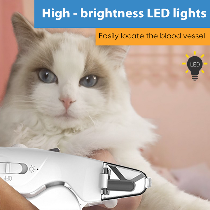 Accessories included with the pet nail grinder kit, showing charging cable & brush