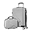 Secure travel made easy with this 2-piece ABS hard shell luggage set, TSA lock & 360° spinner wheels.