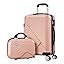 Versatile 2-piece trolley bag set, ABS hard shell, TSA lock, & 360° spinner wheels for all travel.