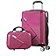 Smooth travel with this 2-piece luggage set, ABS hard shell, TSA lock, and 360° spinner wheels.