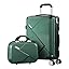 Durable 2-piece ABS hard shell luggage set with TSA lock, ideal for secure travel & vacation.