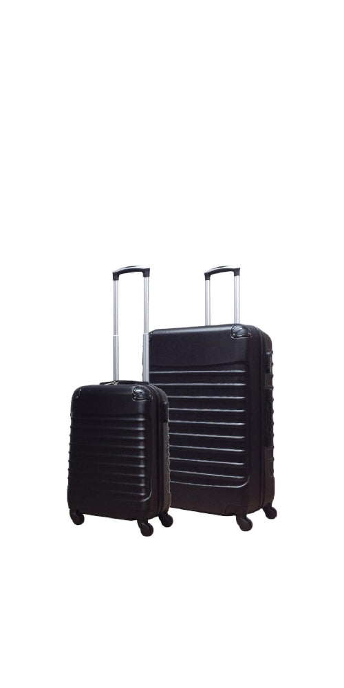 2-piece ABS hardshell luggage set for travel, durable & lightweight spinner suitcases for vacation.