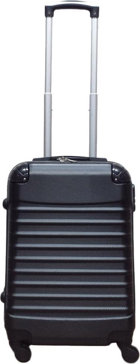 Explore with ease using this 2-piece hardshell luggage set, durable ABS carry-on & check-in spinners.