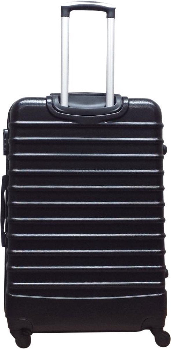 Family vacation 2-piece ABS hardshell luggage set, robust spinner suitcases for convenient & secure travel.