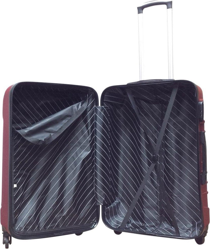 Ultimate 2-piece hardshell travel luggage set, featuring durable ABS and smooth spinner wheels for vacation.