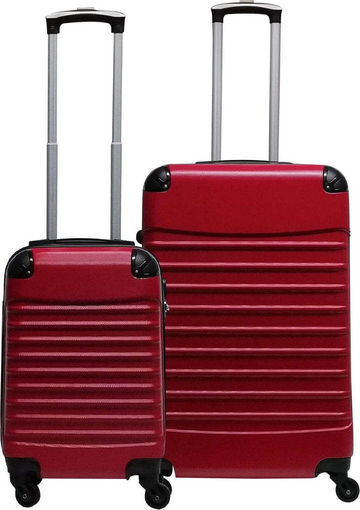 Durable hardshell luggage set with spinner wheels, perfect 2-piece travel suitcases for any vacation.