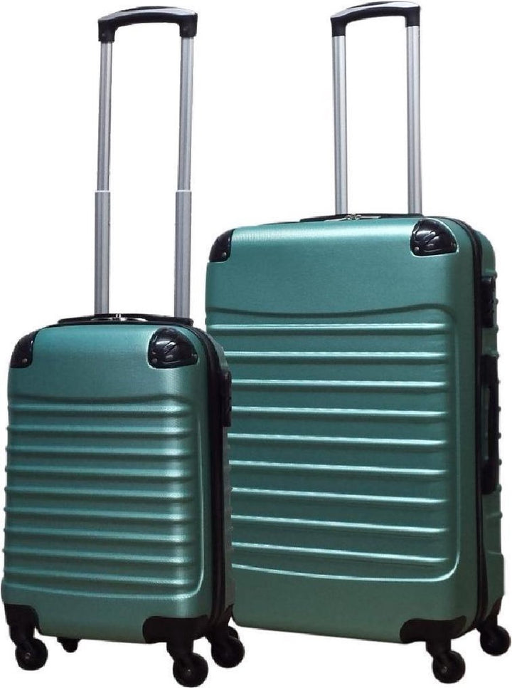 Ventura travel luggage set: 2-piece ABS hardshell suitcases, perfect lightweight & durable spinners.