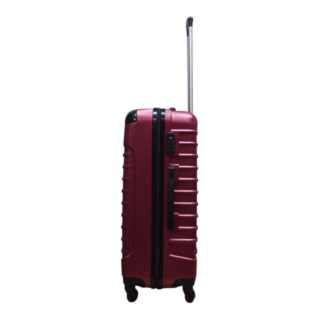 Durable & lightweight 2-piece hard shell luggage set. Black suitcases with smooth spinner wheels for effortless travel.