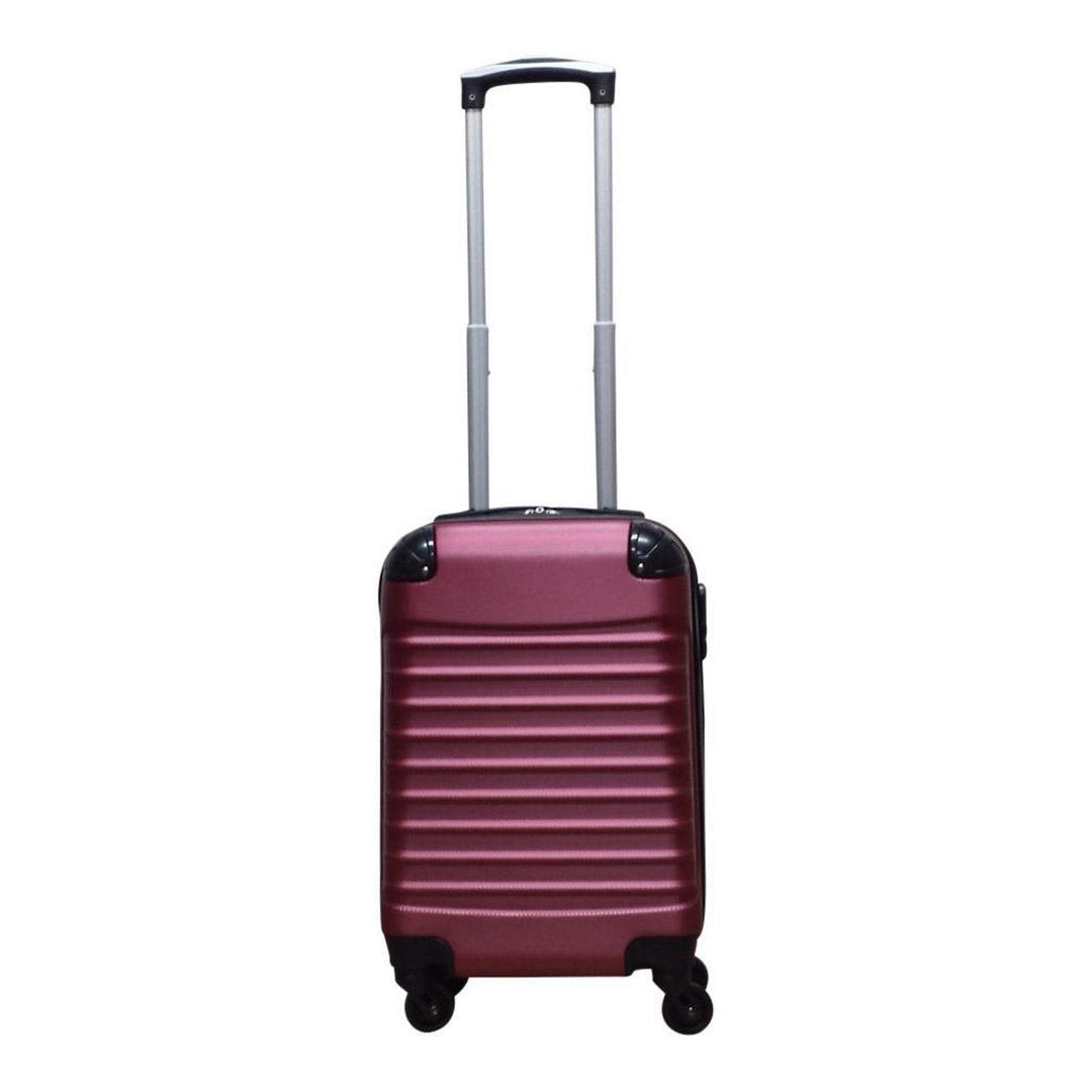 Modern 2-piece hard shell travel bag set. Ideal carry-on and checked luggage duo for efficient international trips.