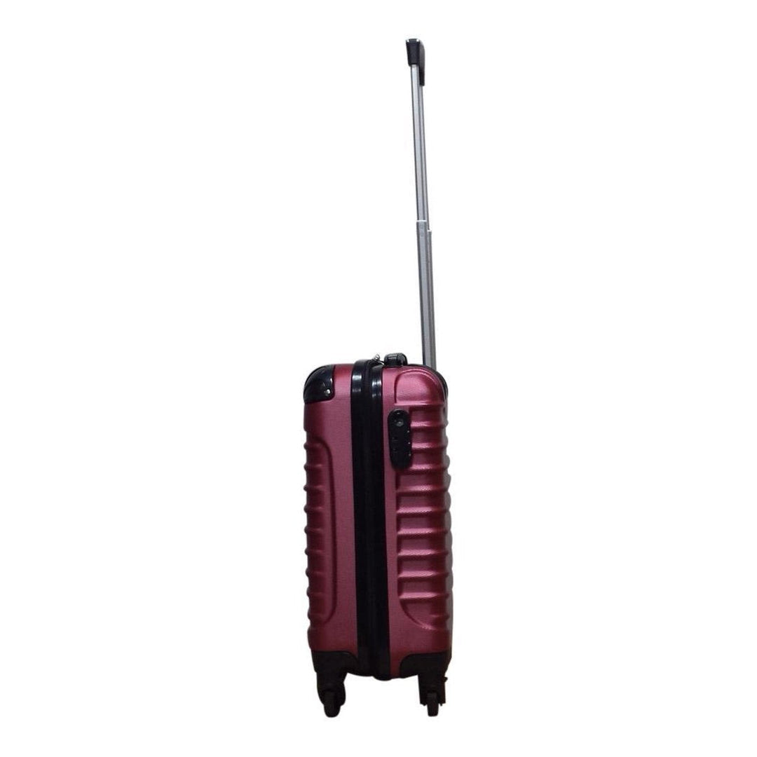 Essential 2-piece black hard shell luggage set. Lightweight suitcases ensure smooth packing and comfortable travel.