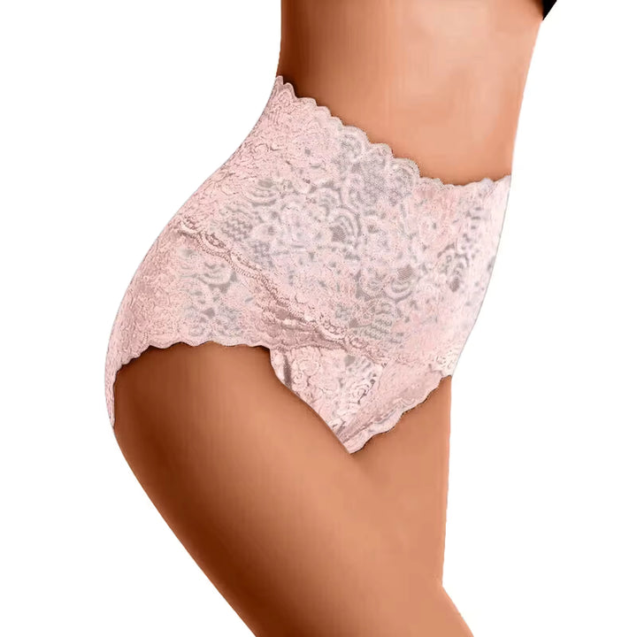 Women's Seamless Lace High-Waist Panties