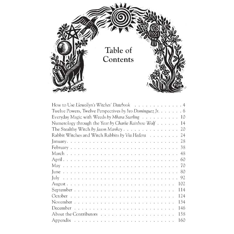 Stack of 2025 Witches' Datebooks, a magical planner and occult journal for 2025