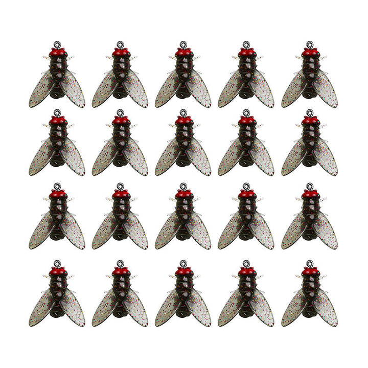 Essential fishing bait: 20 Bionic Fly Insect Lures for successful freshwater & saltwater angling