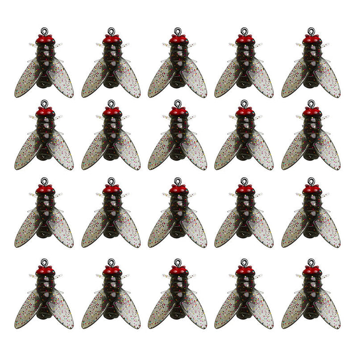 Durable Bionic Fly Fishing Lures, 20-pack, a reliable fishing accessory for all skill levels