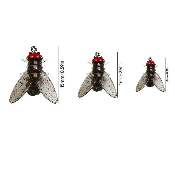20 pieces of Bionic Fly Insect Lures, offering versatile fishing options for various fish species