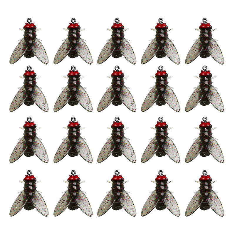 Premium Bionic Fly Lures, 20-count, designed for maximum attraction during fly fishing