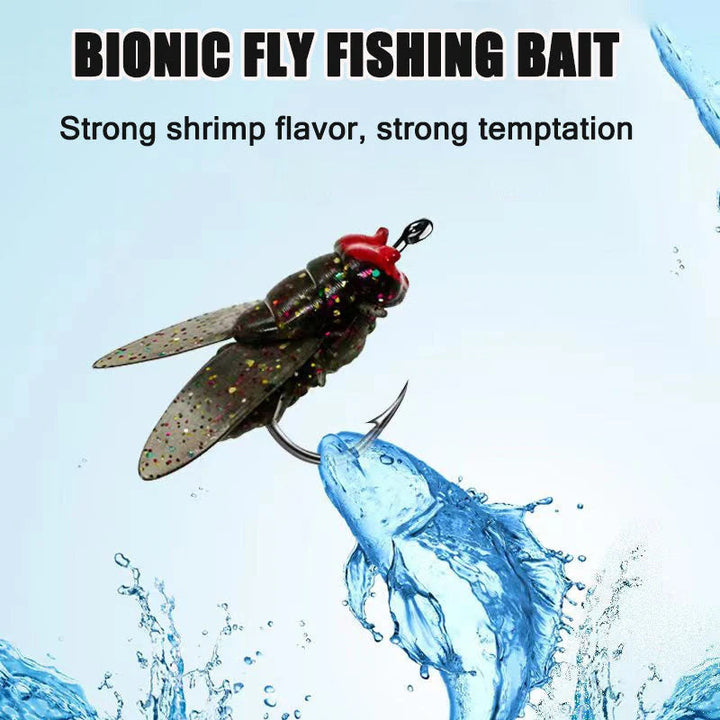 Collection of 20 Bionic Fly Lures, essential fishing accessory for outdoor enthusiasts