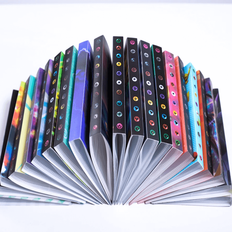 Durable card binder with 240 pockets for trading cards. Essential collectible storage solution.