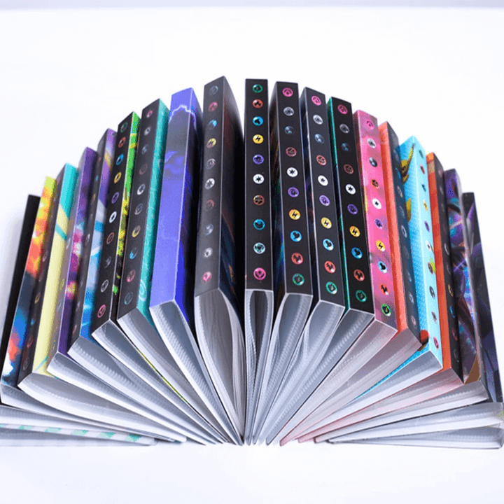 Durable card binder with 240 pockets for trading cards. Essential collectible storage solution.