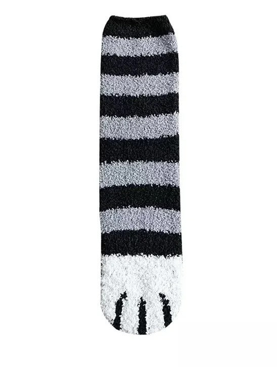 Women's Cozy Cat Paw Print Ankle Socks
