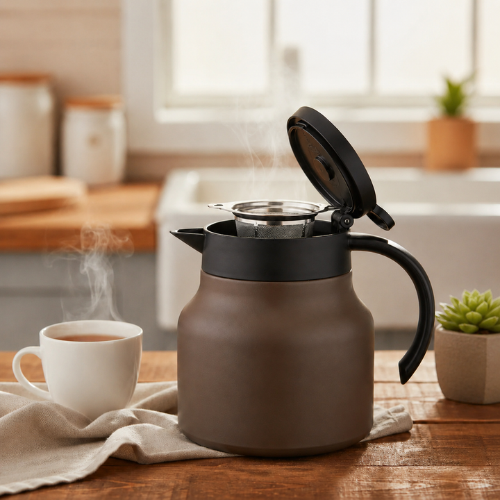 Insulated Teapot with Infuser and Ceramic Liner - 800ml