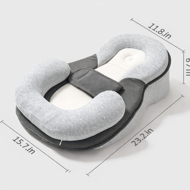 Newborn Elevated Anti-Reflux Baby Lounger for Peaceful Sleep