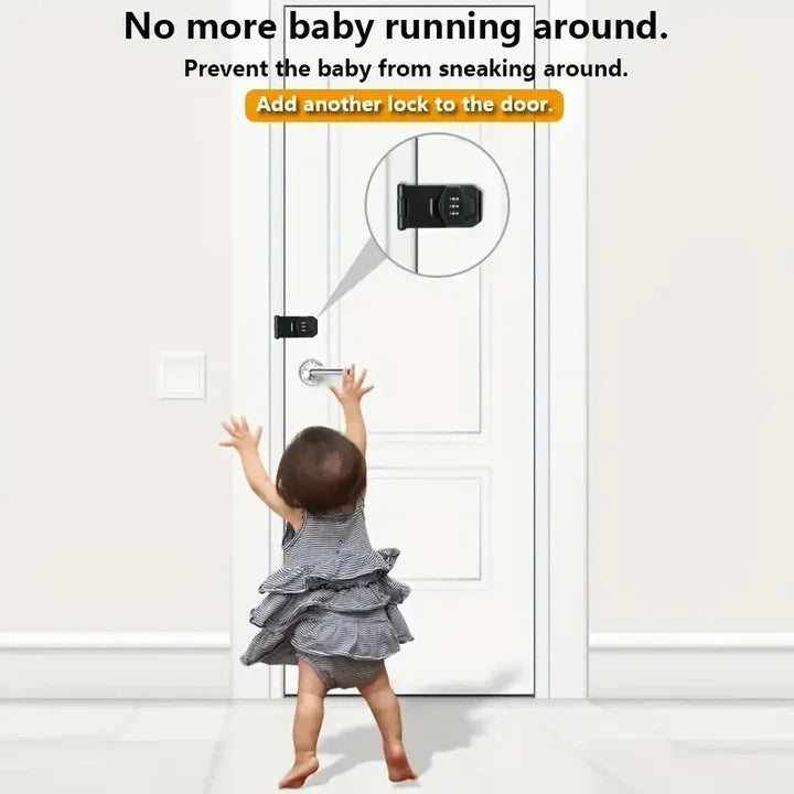 Easy-install zinc alloy combination lock. Keyless security for file cabinets, mailboxes, & office storage.