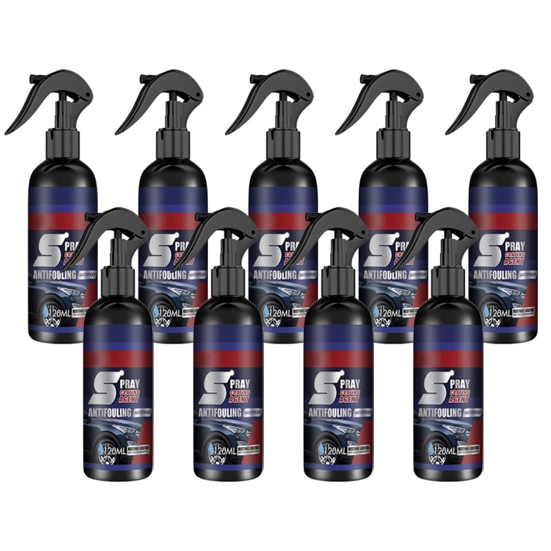 Detailing kit featuring the 3-in-1 hydrophobic coating spray bottle