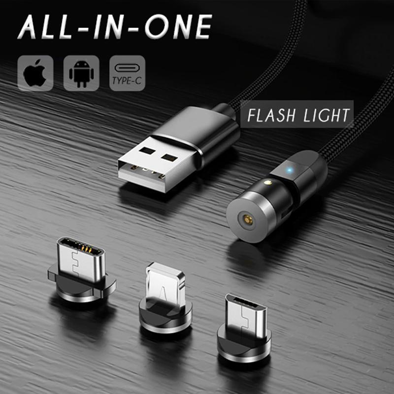 High-quality multi-device magnetic charging cable, tangle-free design, for daily tech use
