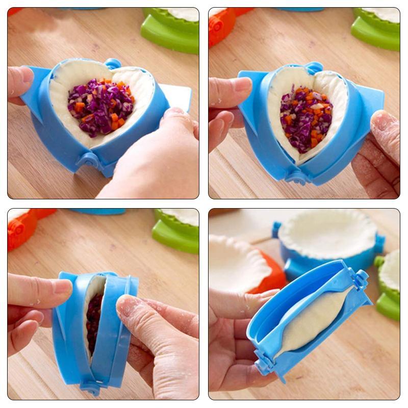3-Piece dumpling & pastry dough press set, perfect for homemade dumplings, empanadas, and calzones