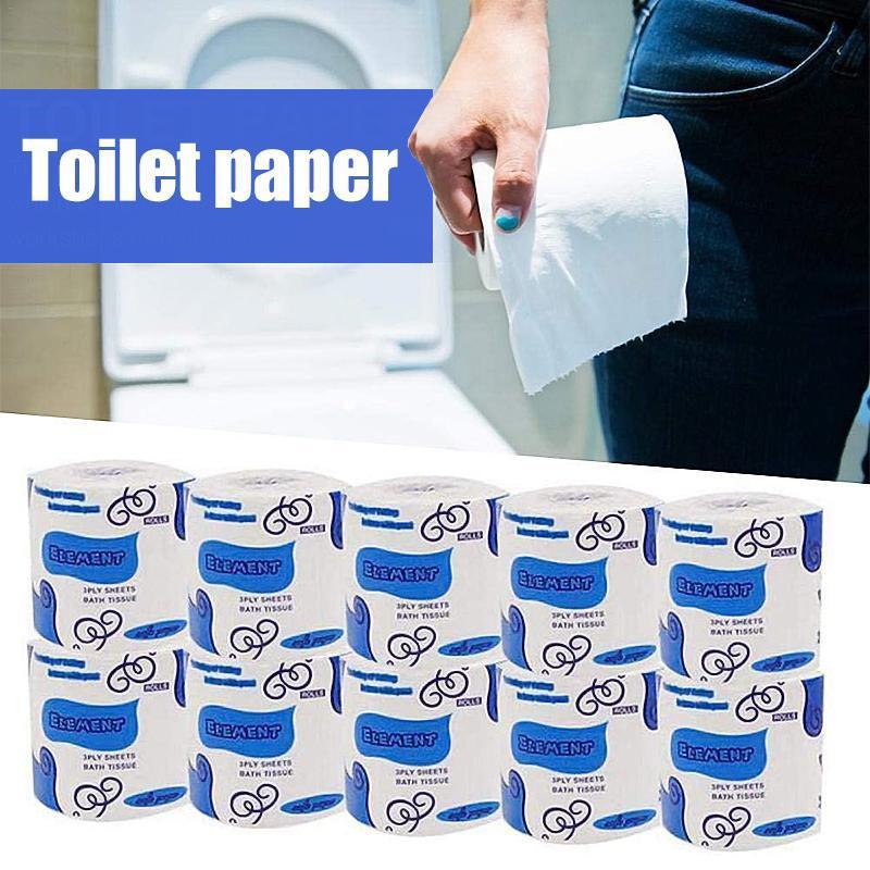 Soft biodegradable 3-ply toilet paper roll, septic safe & comfortable
