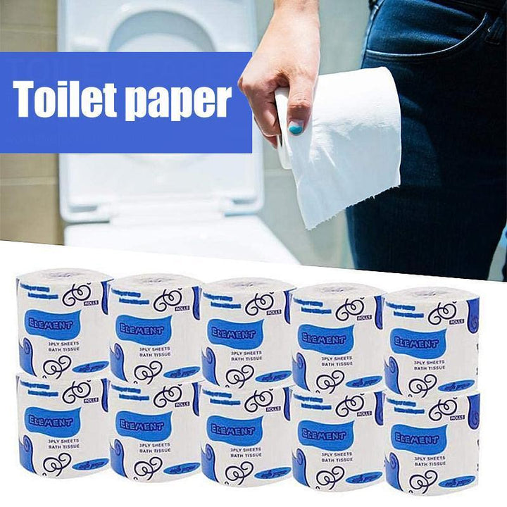 Soft biodegradable 3-ply toilet paper roll, septic safe & comfortable