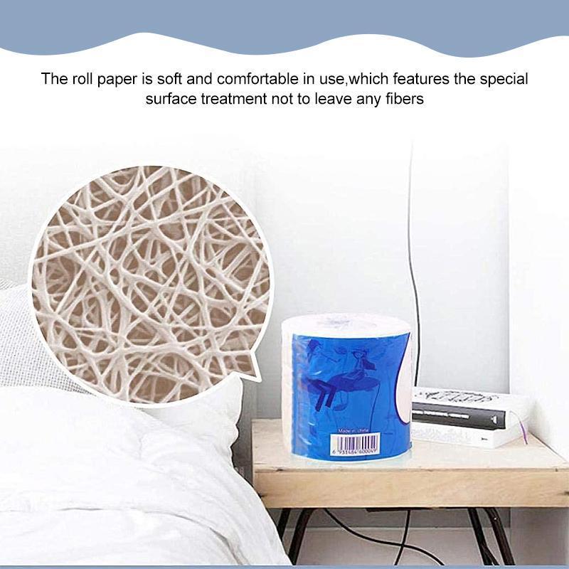 Luxurious 3-ply toilet paper, soft and strong, a premium household supply