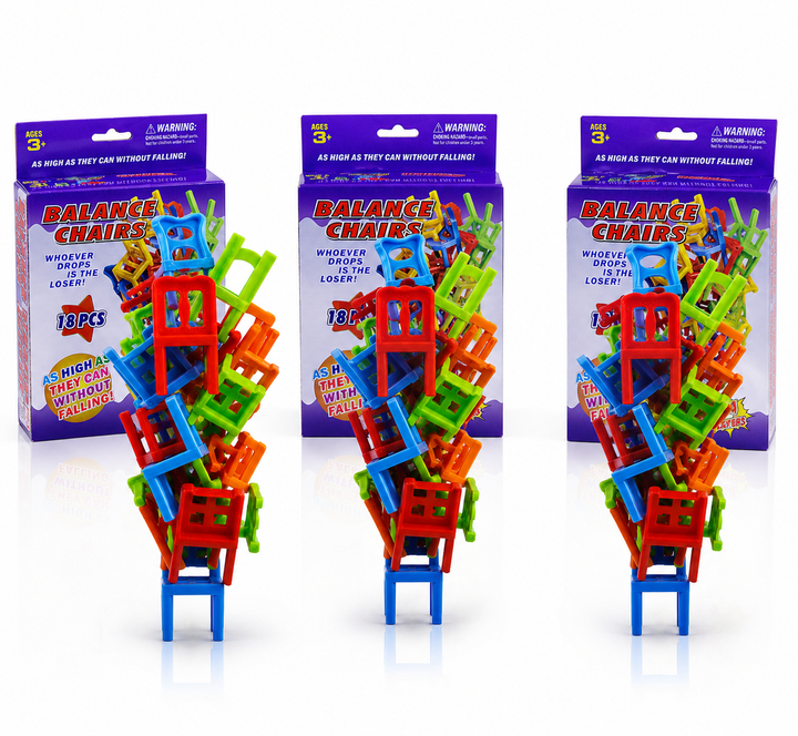 Kids' Stacking Chairs Balancing Game Toy