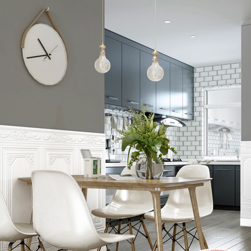 Elegant 3D textured wall panels. Waterproof, stain-resistant, and peel and stick vinyl for home updates.